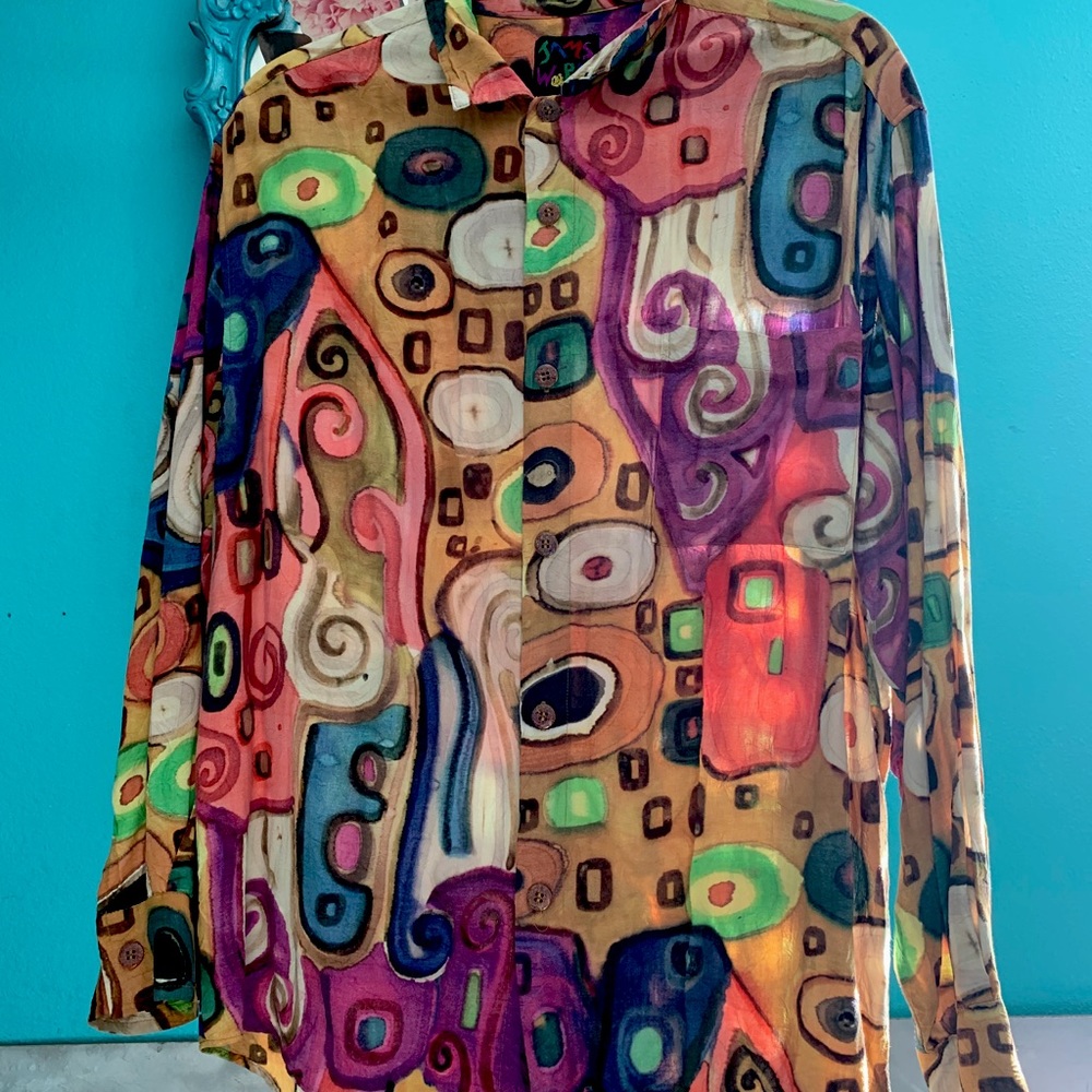 Gender less long sleeve button up @thcbleulite